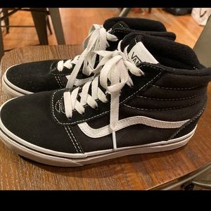 Kids Vans Hi-Tops Black Size 4